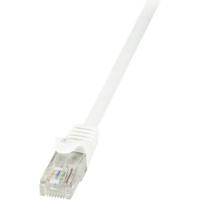 LogiLink CP2111U RJ45 Netwerkkabel, patchkabel CAT 6 U/UTP 20.00 m Wit Snagless 1 stuk(s) - thumbnail