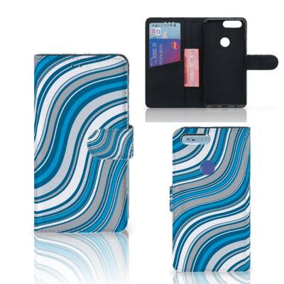 OnePlus 5T Telefoon Hoesje Waves Blue