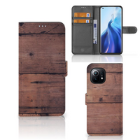 Xiaomi Mi 11 Book Style Case Old Wood