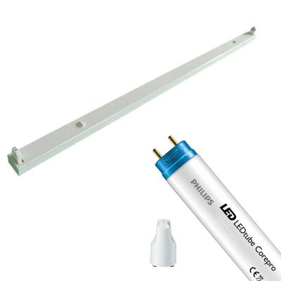 Philips - Led Tl Armatuur Met T8 Buis - Corepro Ledtube Em 840 - Aigi Dybolo - 120cm Enkel - 14.5w - Natuurlijk Wit
