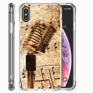 Apple iPhone X | Xs Anti-shock Hoesje met foto Bladmuziek