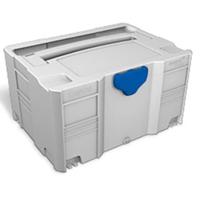 Tanos 2126102 systainer T-Loc III 80100003 transportkist ABS kunststof (B x H x D) 396 x 210 x 296 mm lichtgrijs met blauwe sluiting