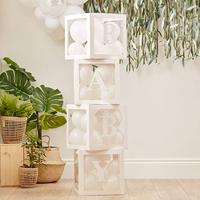 Ginger Ray Botanische Baby Douche Pop Up Ballonblokken met Letters Wit