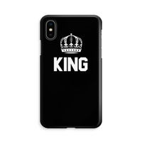 King zwart: iPhone X Volledig Geprint Hoesje - thumbnail