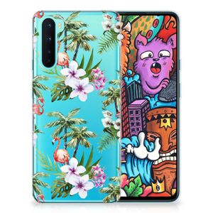 OnePlus Nord TPU Hoesje Flamingo Palms