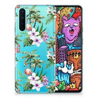 OnePlus Nord TPU Hoesje Flamingo Palms - thumbnail