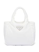 Prada petit sac cabas à design matelassé - Blanc