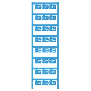 Weidmüller 1062030000 SFC 2.5/12 MC NE BL Kabelmarkeringdrager Montagemethode: Vastklemmen Markeringsvlak: 5.80 x 12 mm Blauw Aantal markeringen: 120 120