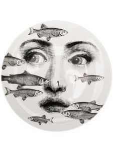 Fornasetti assiette imprimée - Blanc