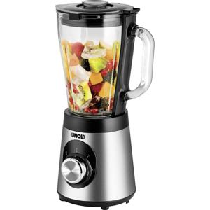 Unold Edel 1,5 l Blender voor op aanrecht 500 W Zwart, Roestvrijstaal, Transparant