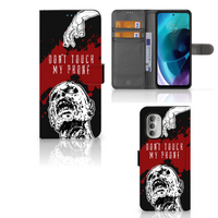 Motorola Moto G51 5G Portemonnee Hoesje Zombie Blood