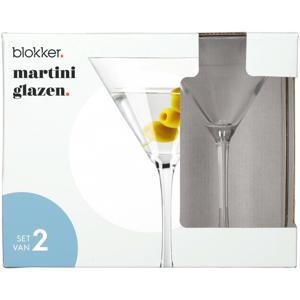 Blokker Martini Glazen - 30 cl - 2 stuks