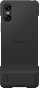 Sony Xperia 10 VI Back Cover Zwart Met Standaard