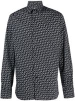 Karl Lagerfeld chemise Karl Signature en coton - Noir - thumbnail