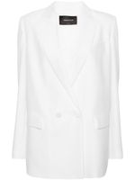 Fabiana Filippi blazer croisé à revers pointus - Blanc