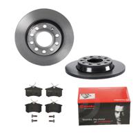 Remmenset, remschijf BREMBO, Remschijftype: Massief, Inbouwplaats: Achteras: , u.a. für Audi, Seat - thumbnail