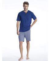 Calida Calida herenpyjama 49761 kort blauw