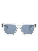 Prada Eyewear lunettes de soleil à monture carrée transparente - Gris