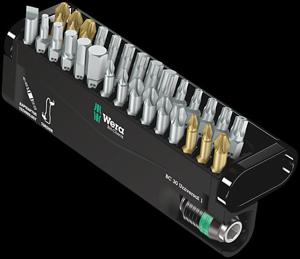 Wera BC Universal/30 Bit-Check 05056440001 Bitset 30-delig Plat, Kruiskop Phillips, Kruiskop Pozidriv, Inbus, Binnen-Torx, Torx BO