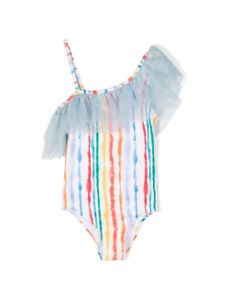 Molo maillot de bain asymétrique Nilla à volants - Bleu