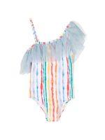 Molo maillot de bain asymétrique Nilla à volants - Bleu - thumbnail