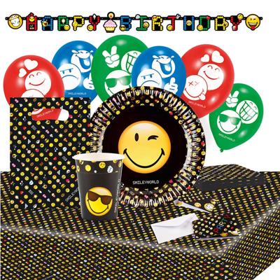 Amscan Partypakket Smiley Emoticons Junior 66 Stuks