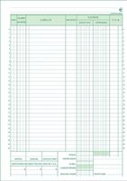 Exacompta kasboek, ft A4, Franstalig, dupli (50 x 2 vel)