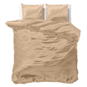 Sleeptime Beauty Skin Care Dekbedovertrek Taupe-2-persoons (200 x 200/220 cm)