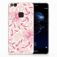 Huawei P10 Lite TPU Case Pink Flowers - thumbnail