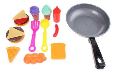 Johntoy koekenpanset met hamburger Home and Kitchen 20 delig