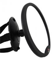 BabyDan achterbankspiegel 23,5 x 19 cm ABS/acryl zwart