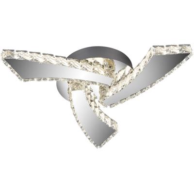 LED Plafondlamp - Plafondverlichting - Trion Pino - 18W - Aanpasbare Kleur - Rond - Mat Chroom - Aluminium