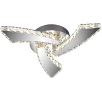 LED Plafondlamp - Plafondverlichting - Trion Pino - 18W - Aanpasbare Kleur - Rond - Mat Chroom - Aluminium