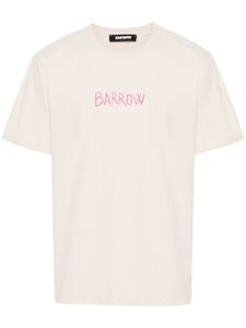 BARROW t-shirt en coton à logo imprimé - Tons neutres