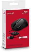 SpeedLink BEENIE Muis USB Optisch Zwart 3 Toetsen 1200 dpi Met kabelroller - thumbnail