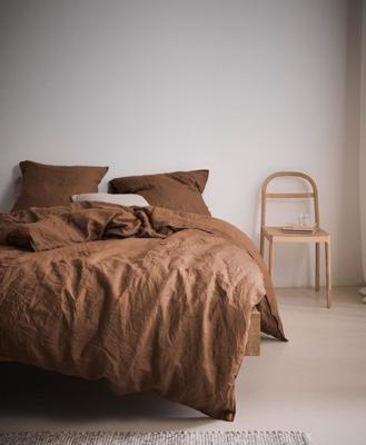 Marc O'Polo Marc O' Polo dekbedovertrek Valka warm-pecan