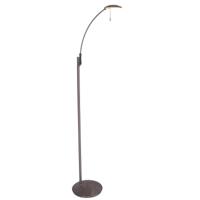 Steinhauer Led vloer leeslamp Zenith 2x6w - 2200K - 118cm RVS 7862ST