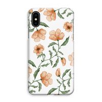 Peachy flowers: iPhone XS Max Volledig Geprint Hoesje