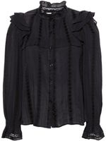 MARANT ÉTOILE blouse Jatedy à volants - Noir