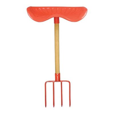 Esschert Design tractorstoel riek 44,3 x 77 cm hout/staal rood Esschert Design tractorstoel riek 44,3 x 77 cm hout/staal rood