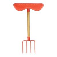 Esschert Design tractorstoel riek 44,3 x 77 cm hout/staal rood