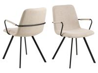 Set van 2 stoelen SELORIA beige