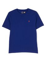 Ralph Lauren Kids t-shirt en coton à logo Polo Pony - Bleu