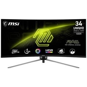 MSI MAG 345CQRDE Gaming monitor Energielabel F (A - G) 86.4 cm (34 inch) 3440 x 1440 Pixel 16:9 1 ms HDMI, DisplayPort, Hoofdtelefoonaansluiting VA LCD