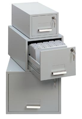 Kaartenbak durable 10 x 15 cm 1500 krt metaal a6 lgs