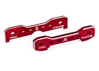 Traxxas - Tie bars, front, 7075-T6 aluminum (red-anodized) (TRX-9629R)