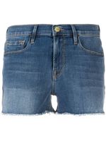 FRAME short en jean à bords francs - Bleu