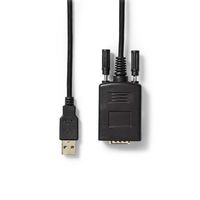 Nedis CCGW60852BK09 seriële kabel Zwart 0,9 m USB-A RS232 - thumbnail