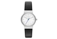 Horlogeband Skagen SKW2188 Leder Zwart 14mm - thumbnail