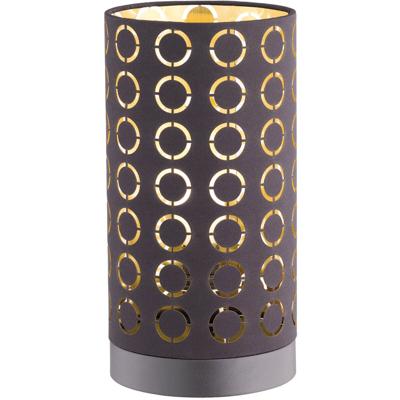 LED Tafellamp - Tafelverlichting - Trion Twiton - E14 Fitting - Rond - Mat Zwart - Aluminium